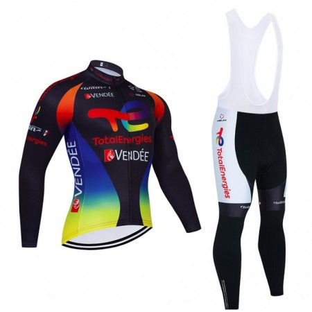 Conjunto Maillot + Culotte largo con tirantes 2021 Team TotalEnergies N002